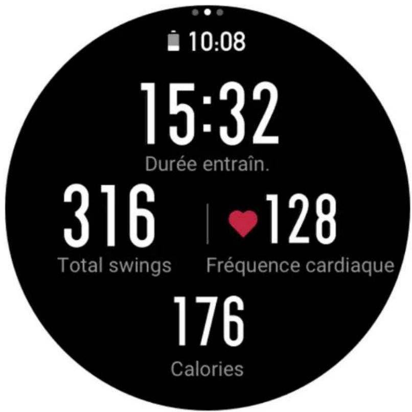 AMAZFIT GTR 3 Pro - Changer de pagependant un entrainement - 2