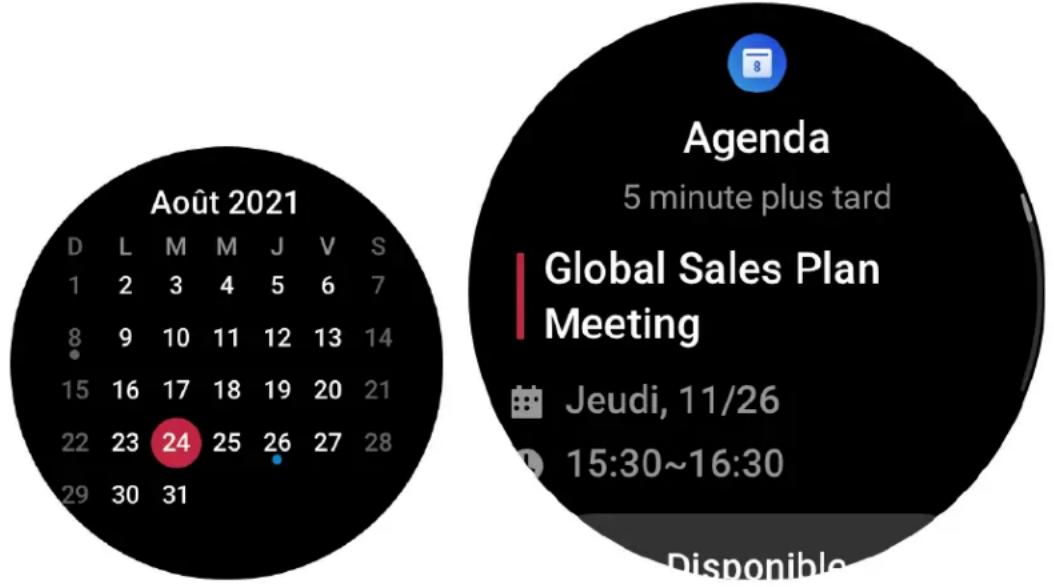 AMAZFIT GTR 3 Pro - Agenda et événements - 1