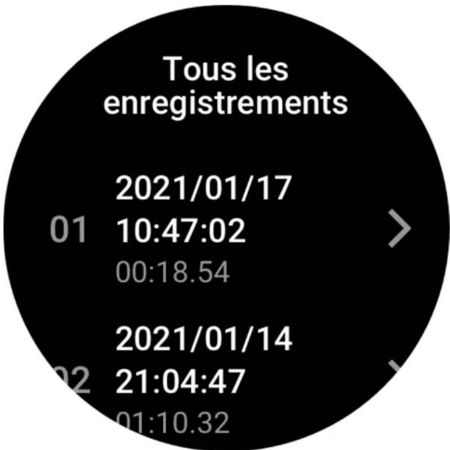 AMAZFIT GTR 3 Pro - Mémos vocaux - 3