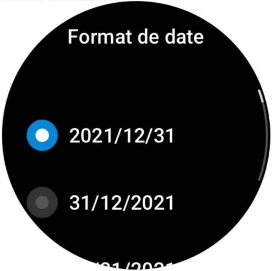 AMAZFIT GTR 3 Pro - Format de date - 1