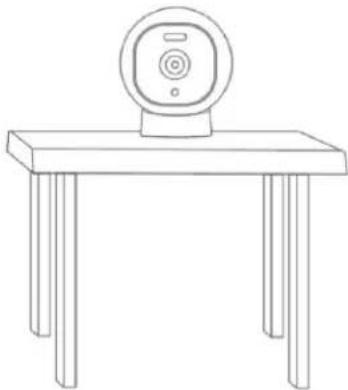 eufy Outdoor Cam Pro - Placement de la caméra sur une table - 1