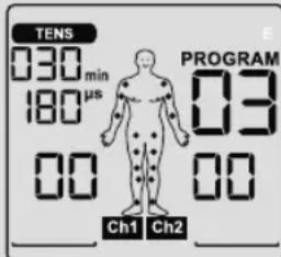 BEURER EM 44 - Procedimiento para los programas TENS 1 a 12: - 1