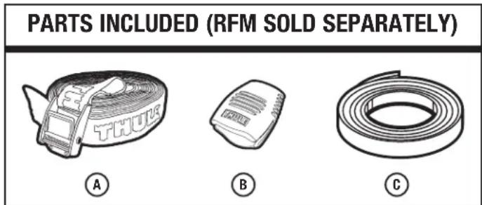 THULE Round Trip 699 - TRANSPORTING THE ROUND TRIP™ – [RFM] ROOF MOUNT KIT (SOLD SEPARATELY) - 1