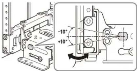 SONY XAV9500ES - Adjusting the display angle (tilt) - 2
