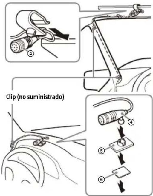 SONY XAV9500ES - Instalación del micrófono - 1