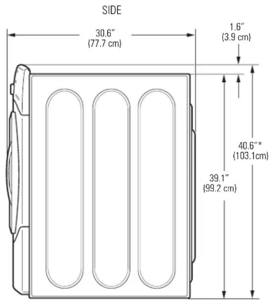 GE Adora WHDVH626FGG - ROUGH-IN DIMENSIONS - 2
