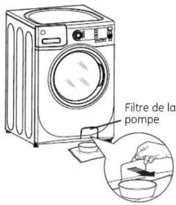 GE GFWN1100DWW - Nettoyage du Filtre de la Pompe - 1