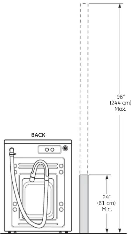 GE GFWN1100DWW - DRAIN REQUIREMENTS - 1