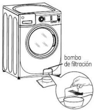 GE GFWN1100DWW - Cómo limpiar el filtro de la bomba - 2