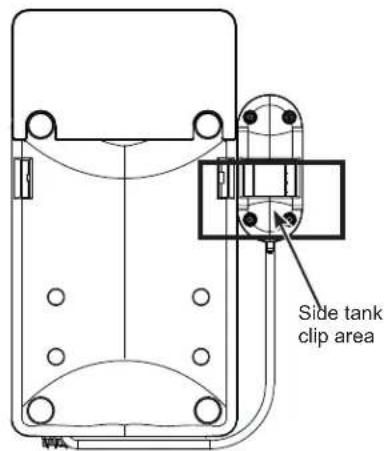 Side tank clip area