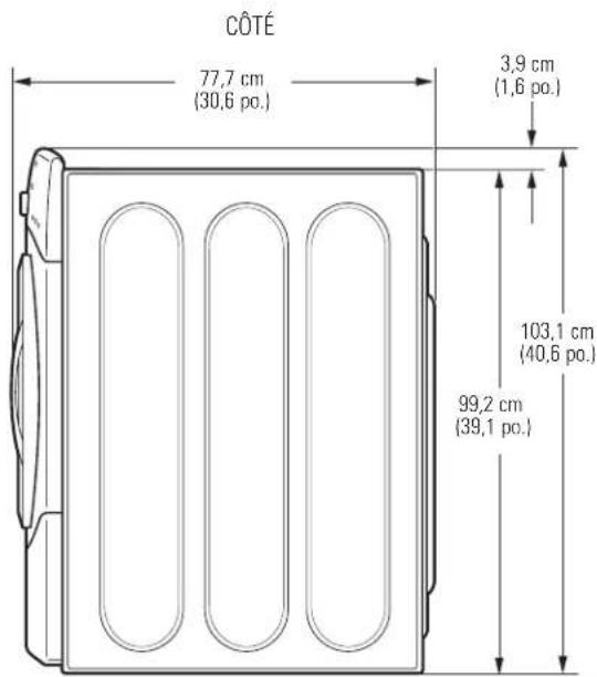GE Adora WHDVH626FWW - DIMENSIONS - 2