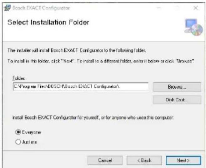 BOSCH EXACT Configurator - Installation du logiciel - 2