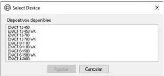 BOSCH EXACT Configurator - Reponer a los ajustes de fabrica - 1