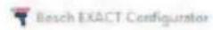 BOSCH EXACT Configurator - Registerkarte Service - 1