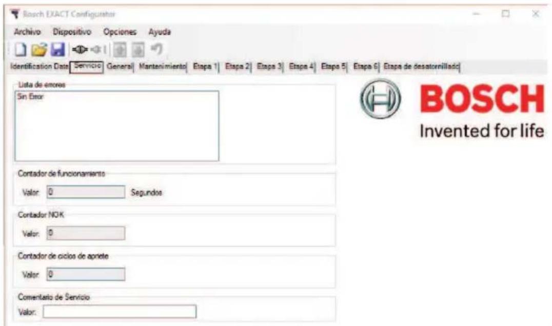 BOSCH EXACT Configurator - Servicio de tarjeta de registrar - 1