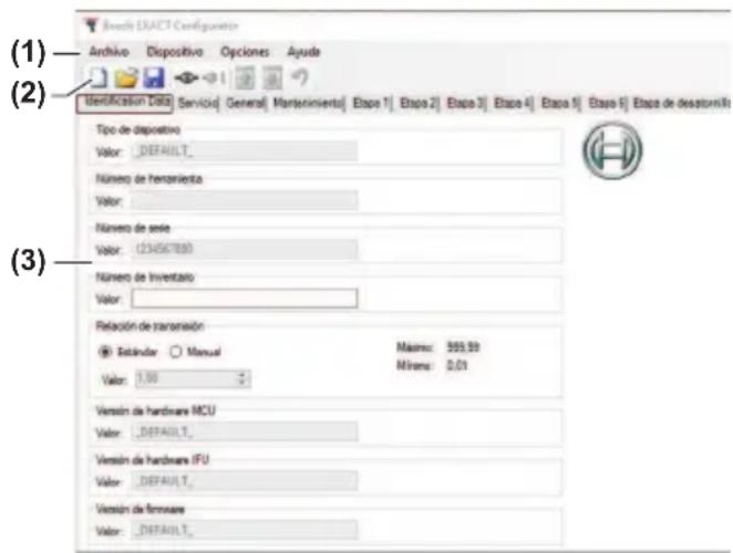BOSCH EXACT Configurator - Descripción de los elementos operativos - 1