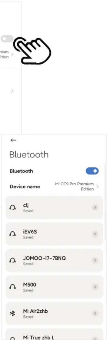 Telestar EC 311 S6 - Guide pour activer le bluetooth - 1