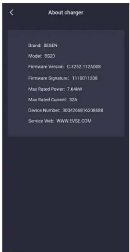 Telestar EC 311 S6 - Seite zur "Einstellungen des Systems-Über das Ladegerät" - 2