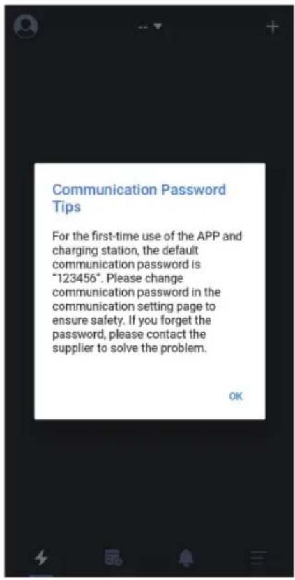 Telestar EC 311 S6 - Seite zur "Hinweis auf das Kommunikationspassword" - 1