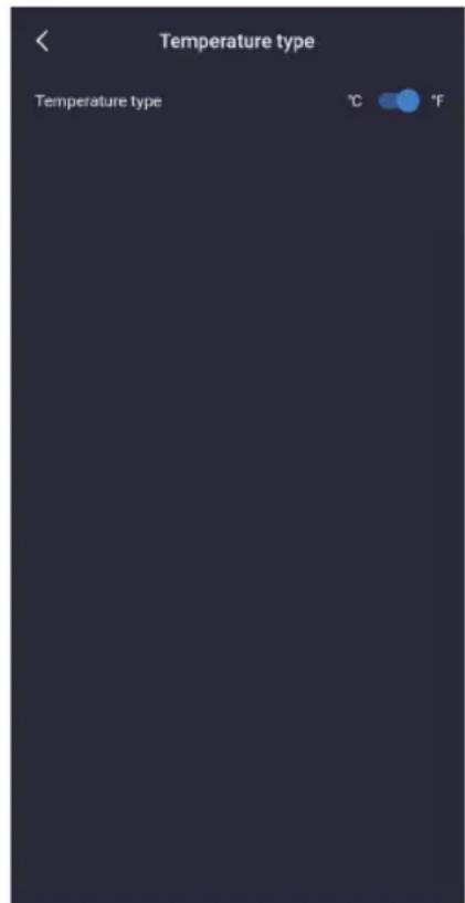 Telestar EC 311 S6 - Site zur "Einstellungen des Systems-Allgemeine Einstellungen-Art der Temperatur " - 2