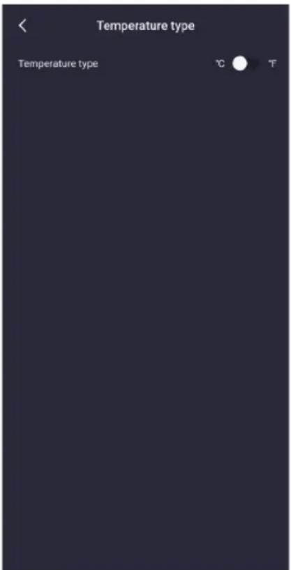 Telestar EC 311 S6 - Site zur "Einstellungen des Systems-Allgemeine Einstellungen-Art der Temperatur " - 1