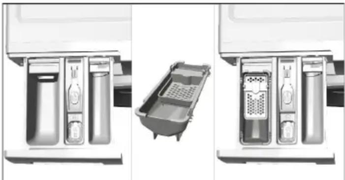 BLOMBERG WMD24400W - Si le produit contient un réservoir pour lessive liquide : - 1