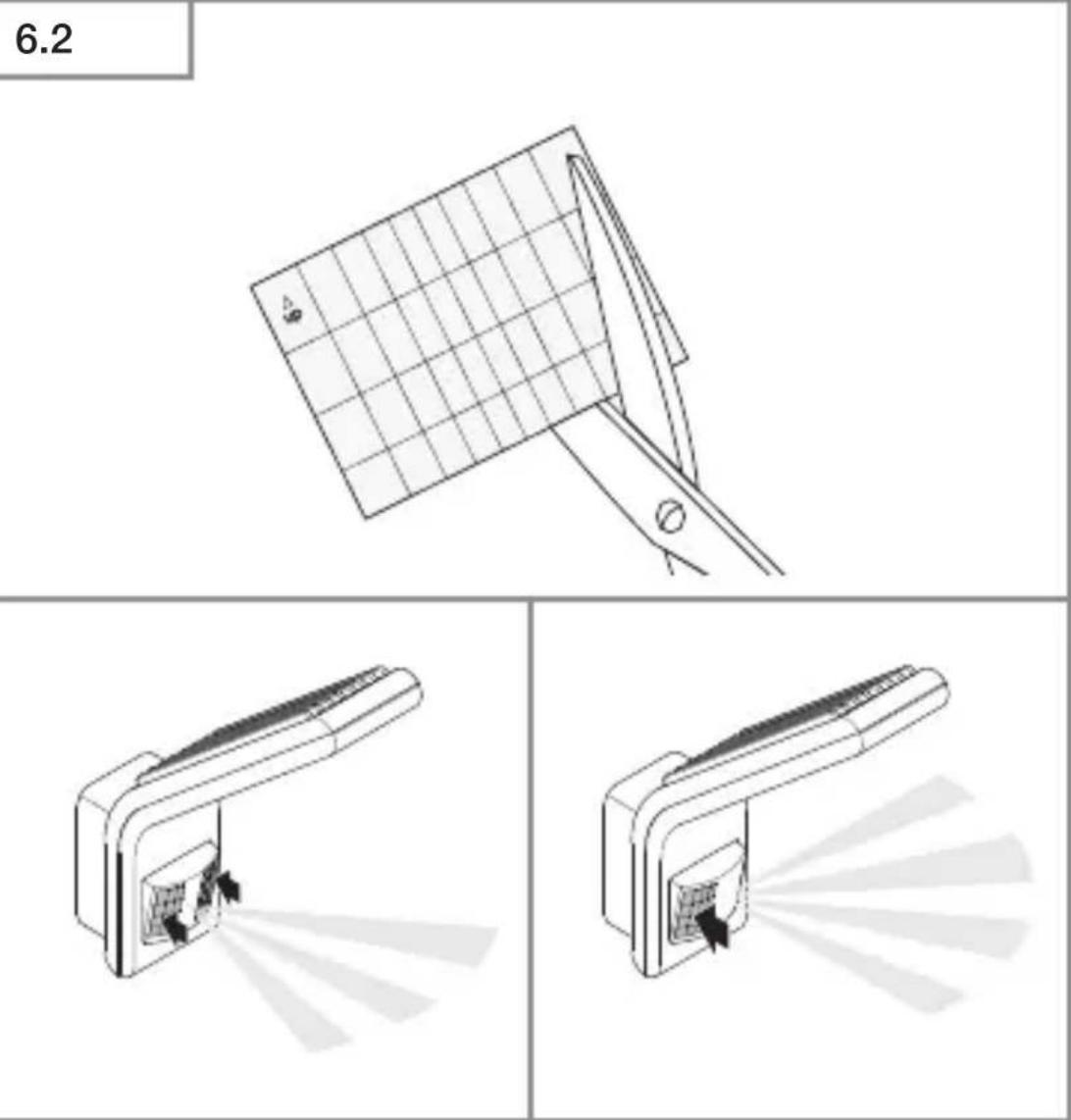 STEINEL XLED Slim S - Adjusting the detection zone - 1