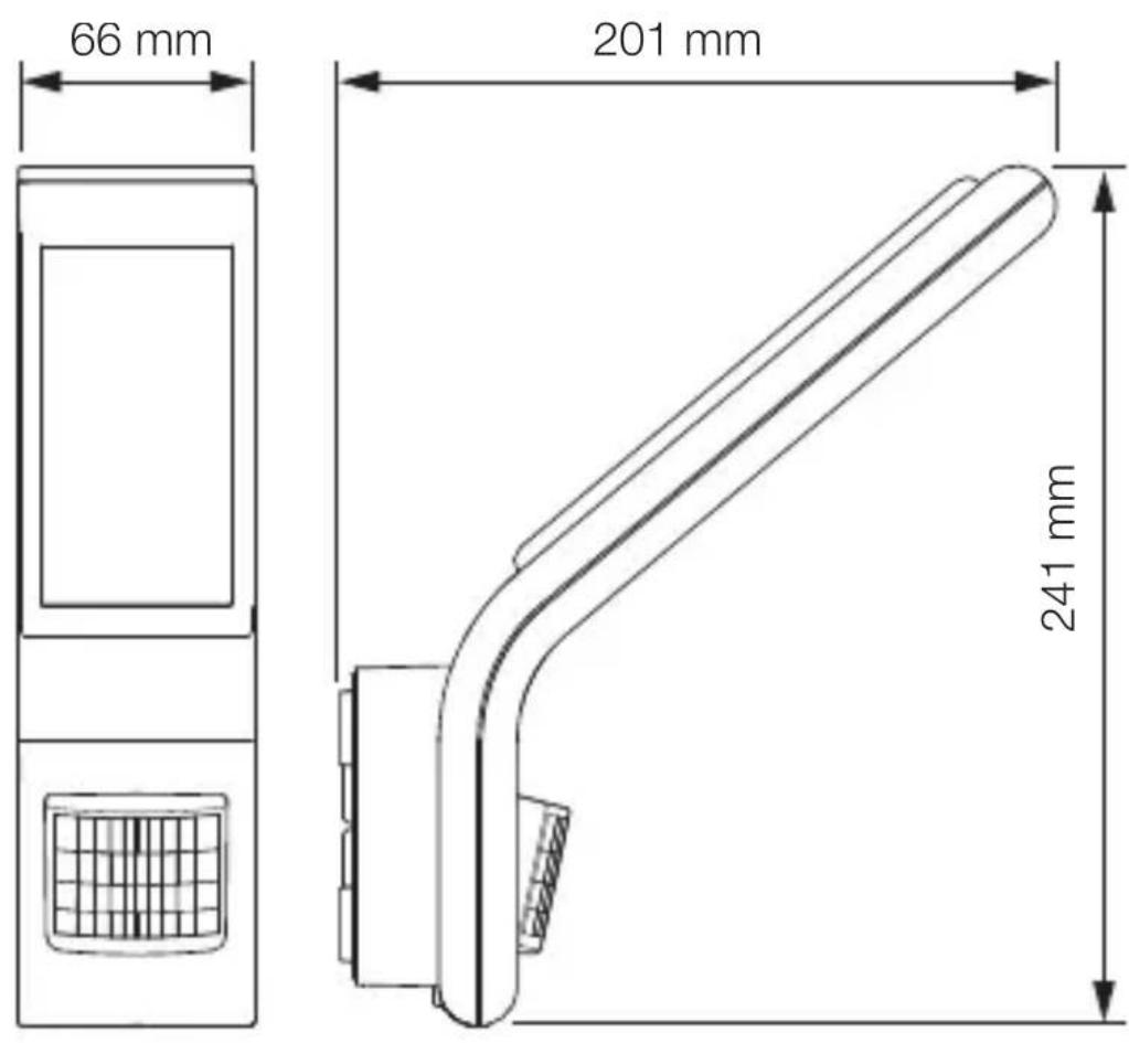 STEINEL XLED Slim S - Δiaστáσεις προίόντος - 1