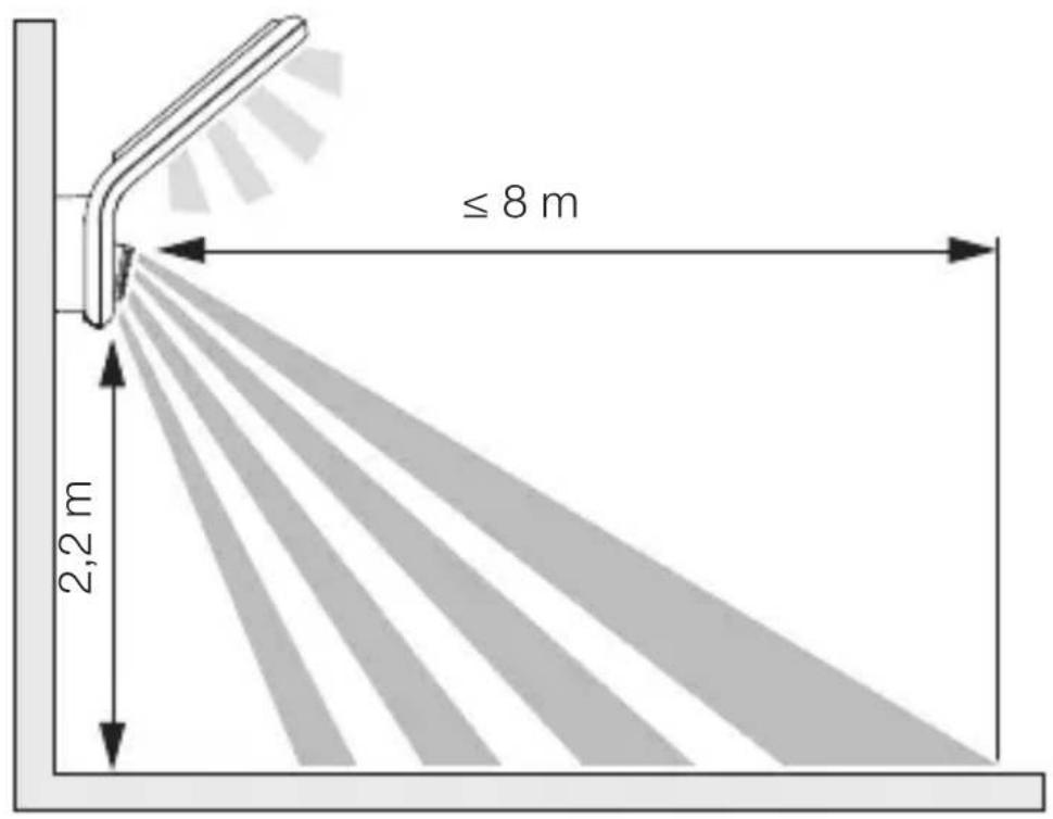 STEINEL XLED Slim S - Alcance - 1