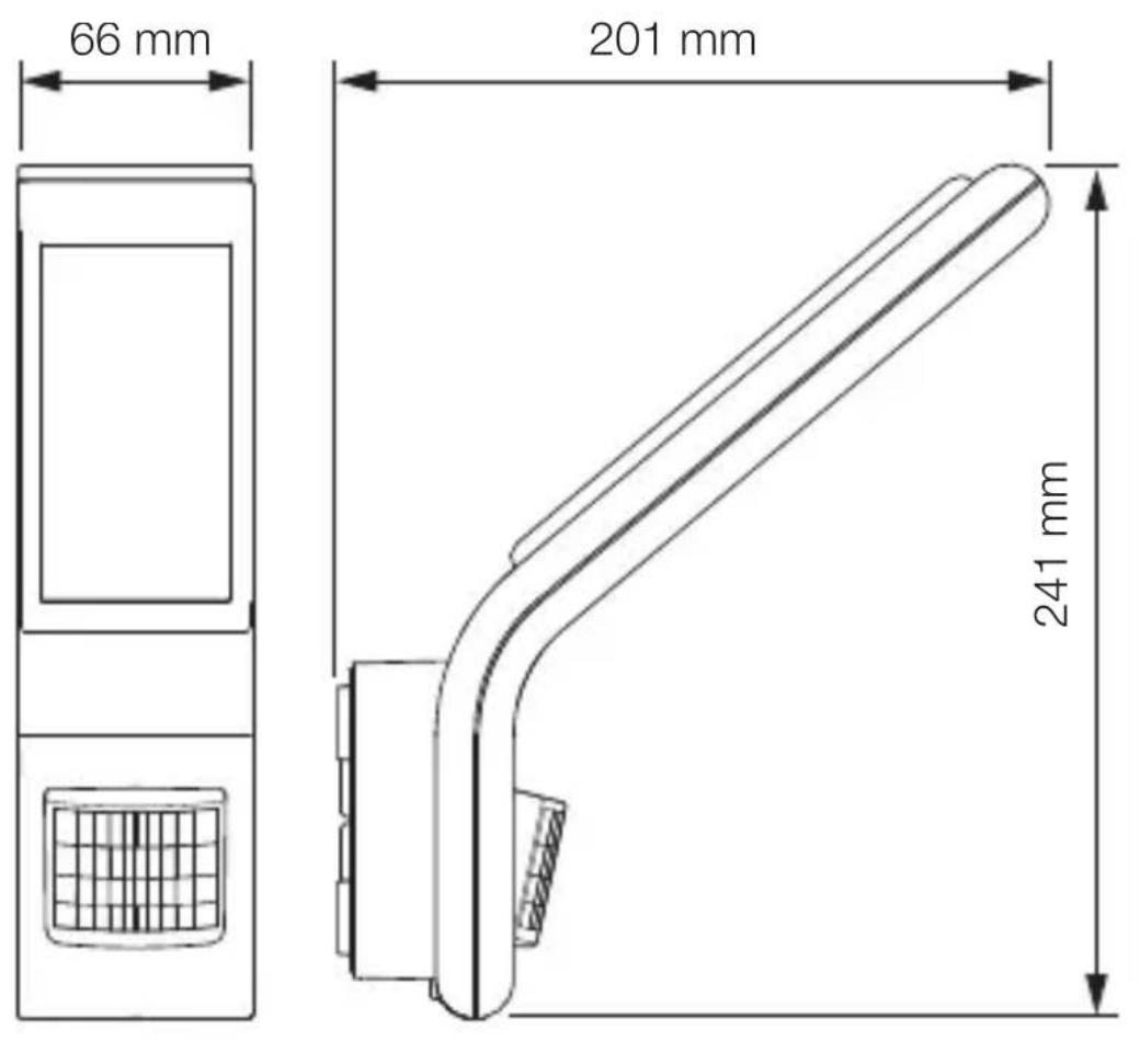 STEINEL XLED Slim S - Produktmaße - 1
