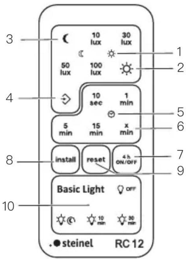 STEINEL XLED PRO ONE S - 7.遥控器配件 - 1