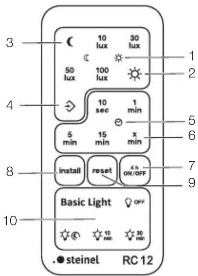 STEINEL XLED PRO ONE S - Piederums: Tālvadības pults - 1