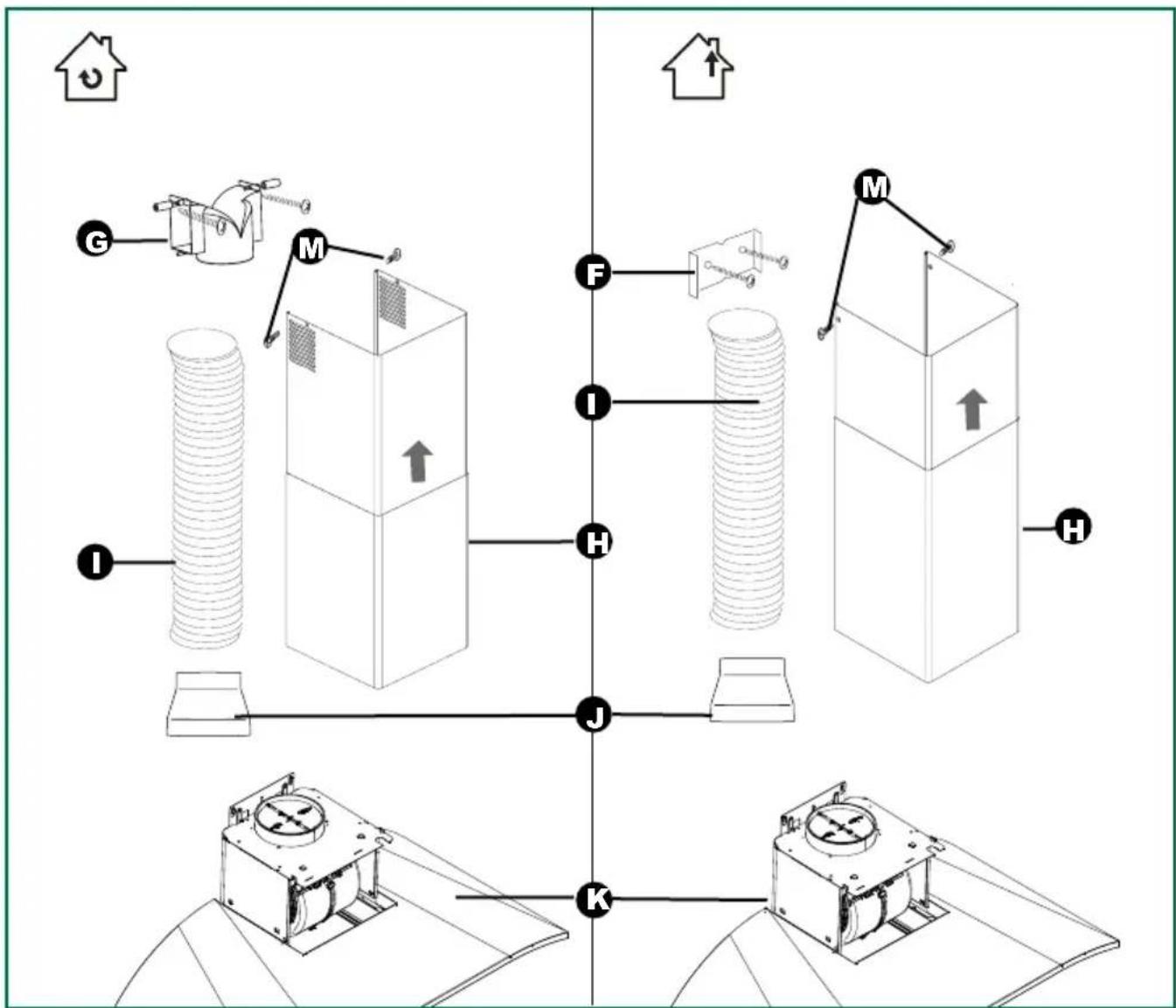 SAUTER SHR9902W - Montage de la hotte - 4