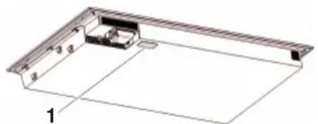 V-ZUG CookTop V6000 I906 FullFlex - 铭牌所在位置。 - 1