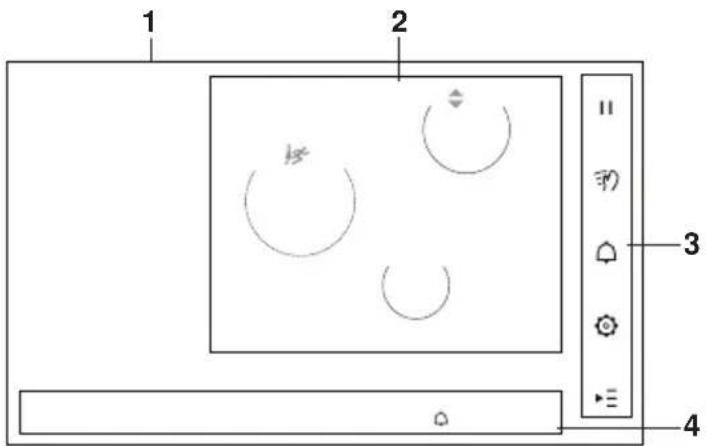 V-ZUG CookTop V6000 I906 FullFlex - 操作和显示元件 - 1