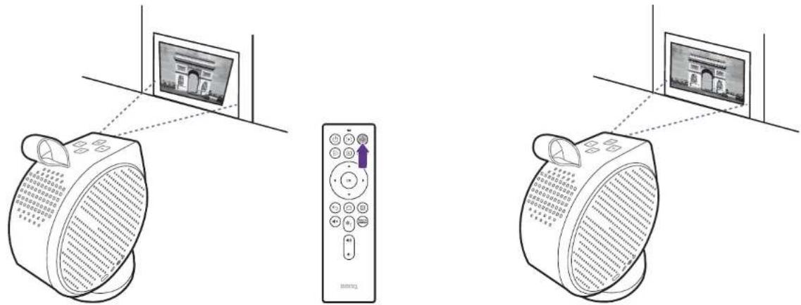 BENQ GV30 - Correction trapézoïdale - 1