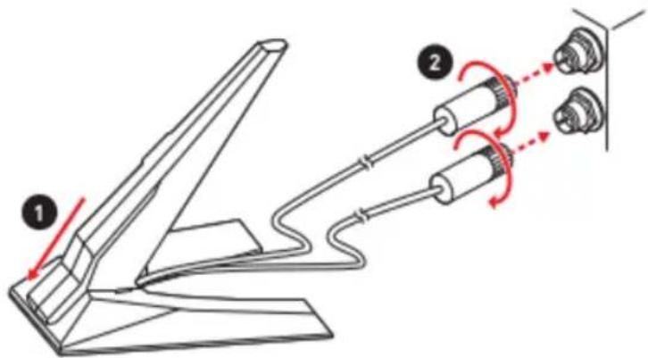 MSI MPG Z690 Force Wifi - Installation des antennes - 1