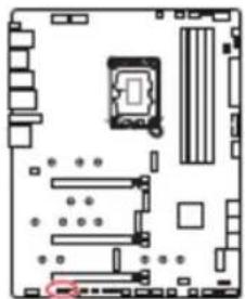 MSI MPG Z690 Force Wifi - JRGB1 : Connecteur LED RGB - 1