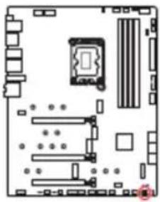 MSI MPG Z690 Force Wifi - JBAT1 : Cavalier Clear CMOS (Réinitialiser le BIOS) - 1