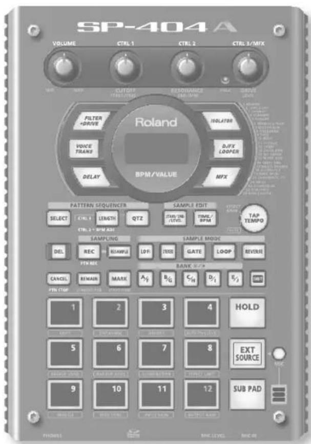 ROLAND SP404A - Appendice - 1