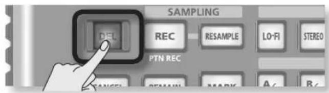 ROLAND SP404A - Suppression d'un sample - 1