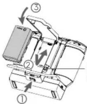 DJI Agras T20 - Inserción de la bateria externa - 1