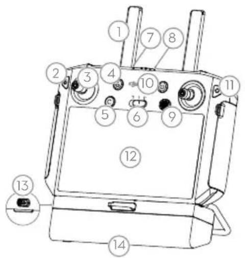 DJI Agras T10 - 送信機 - 1