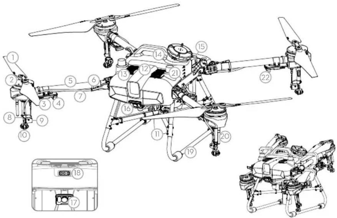 DJI Agras T10 - Coc sac Pin Thong minh - 1