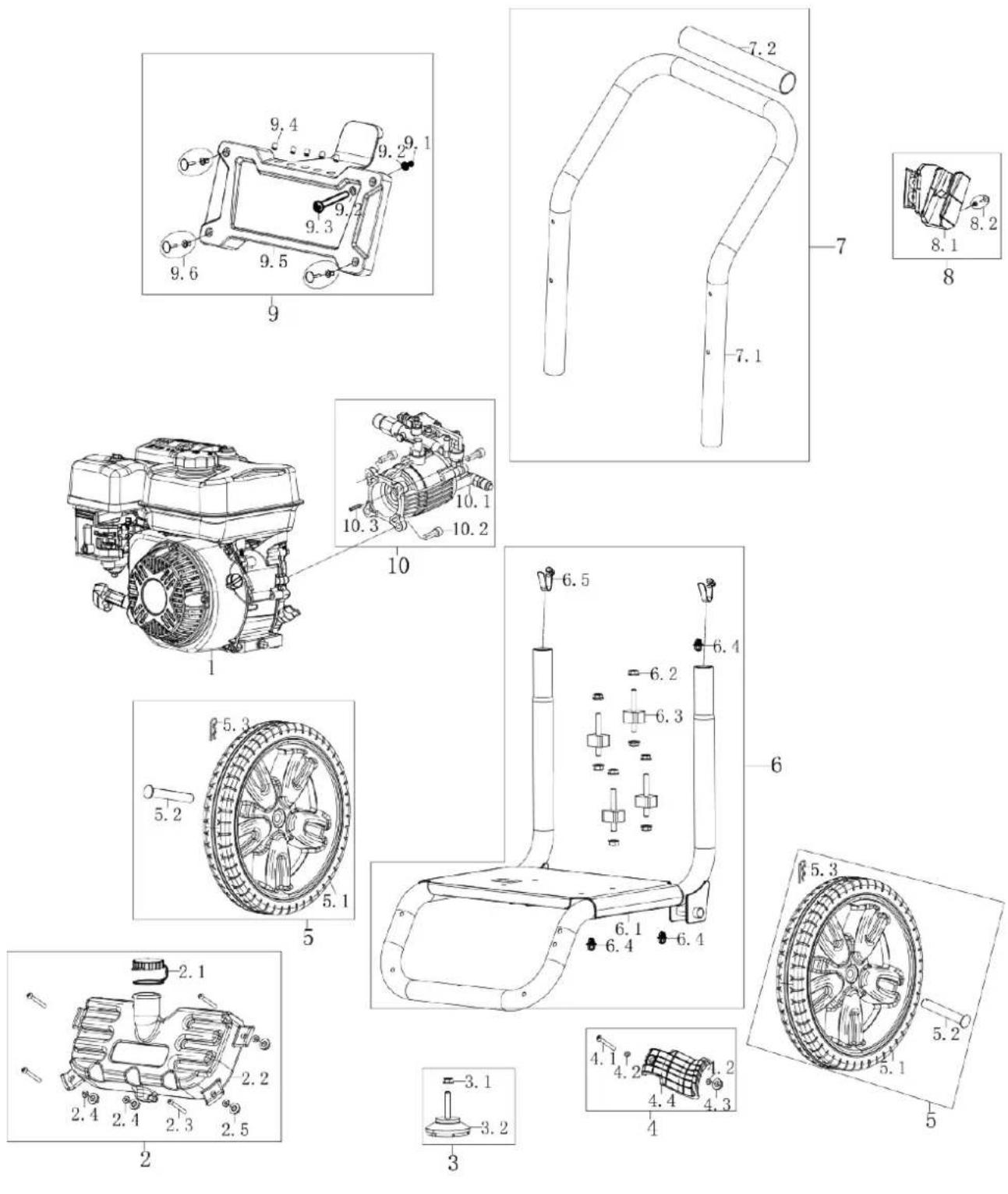 WESTINGHOUSE WPX2700 - WPX2700 ENGINE EXPLODED VIEW - 4