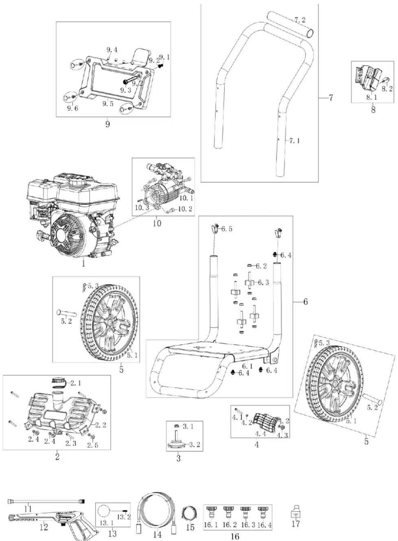 WESTINGHOUSE WPX2700 - WPX2700 ENGINE EXPLODED VIEW - 2