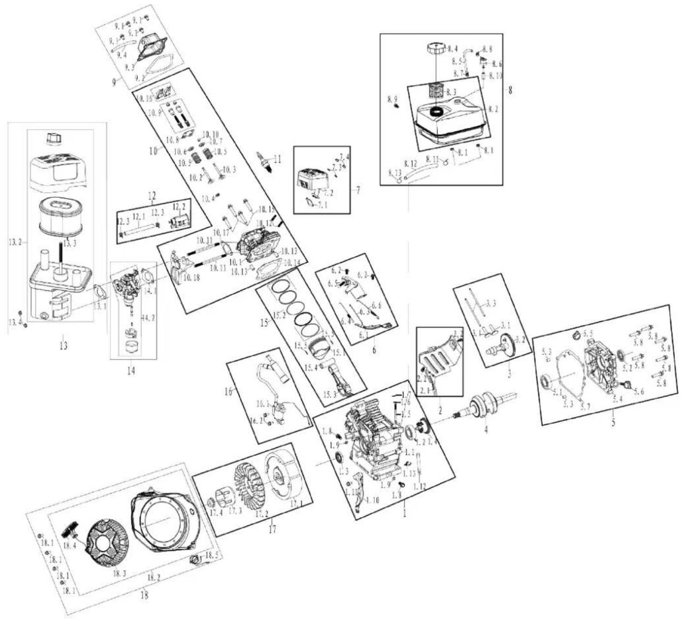WESTINGHOUSE WPX2700 - WPX2700 ENGINE EXPLODED VIEW - 3