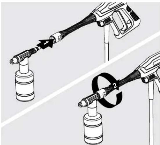 WESTINGHOUSE EPX2000 - como usar el cañón de espuma - 2