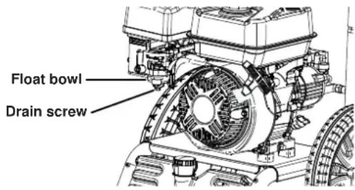 WESTINGHOUSE WPX3400 - DRAINING THE FLOAT BOWL - 1