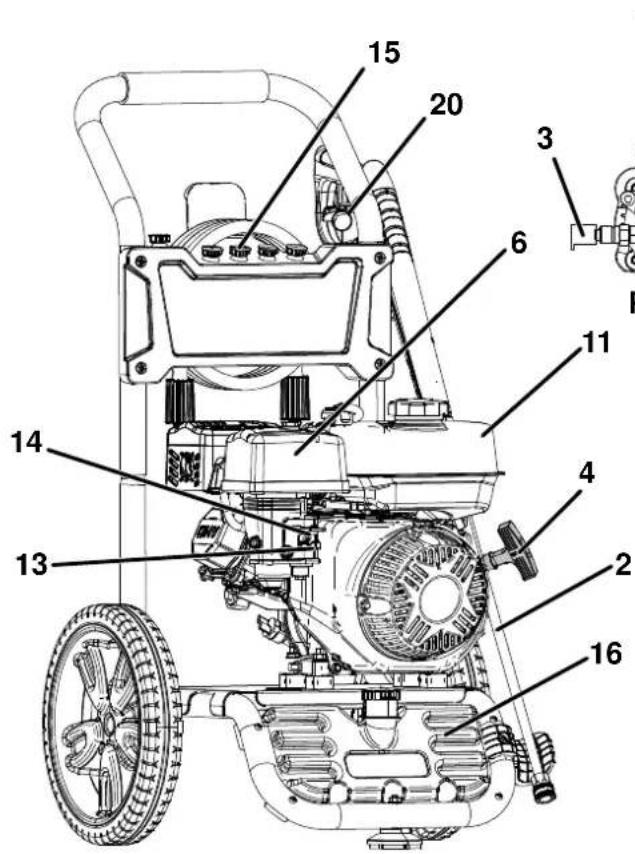 WESTINGHOUSE WPX3400 - COMPONENTS - 1